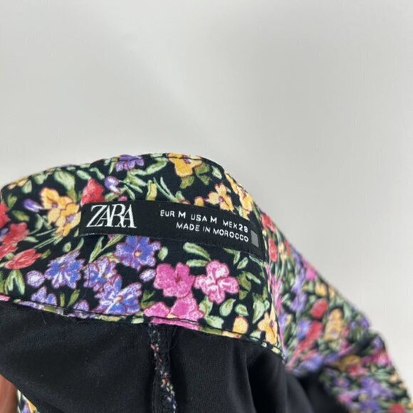 ZARA draped floral mini skirt M - Picture 5 of 5